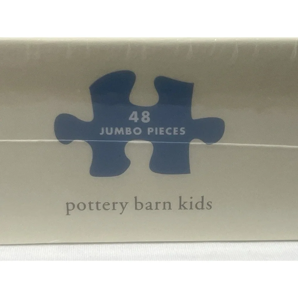 Pottery Barn Kids Pirate Puzzle Caribbean Map Adventure Homeschool Vintage Style